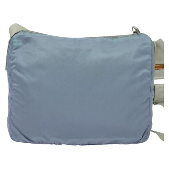 PRADA Shoulder Bag Nylon Light Blue Silver Auth BA5343 - Picture 3 of 16